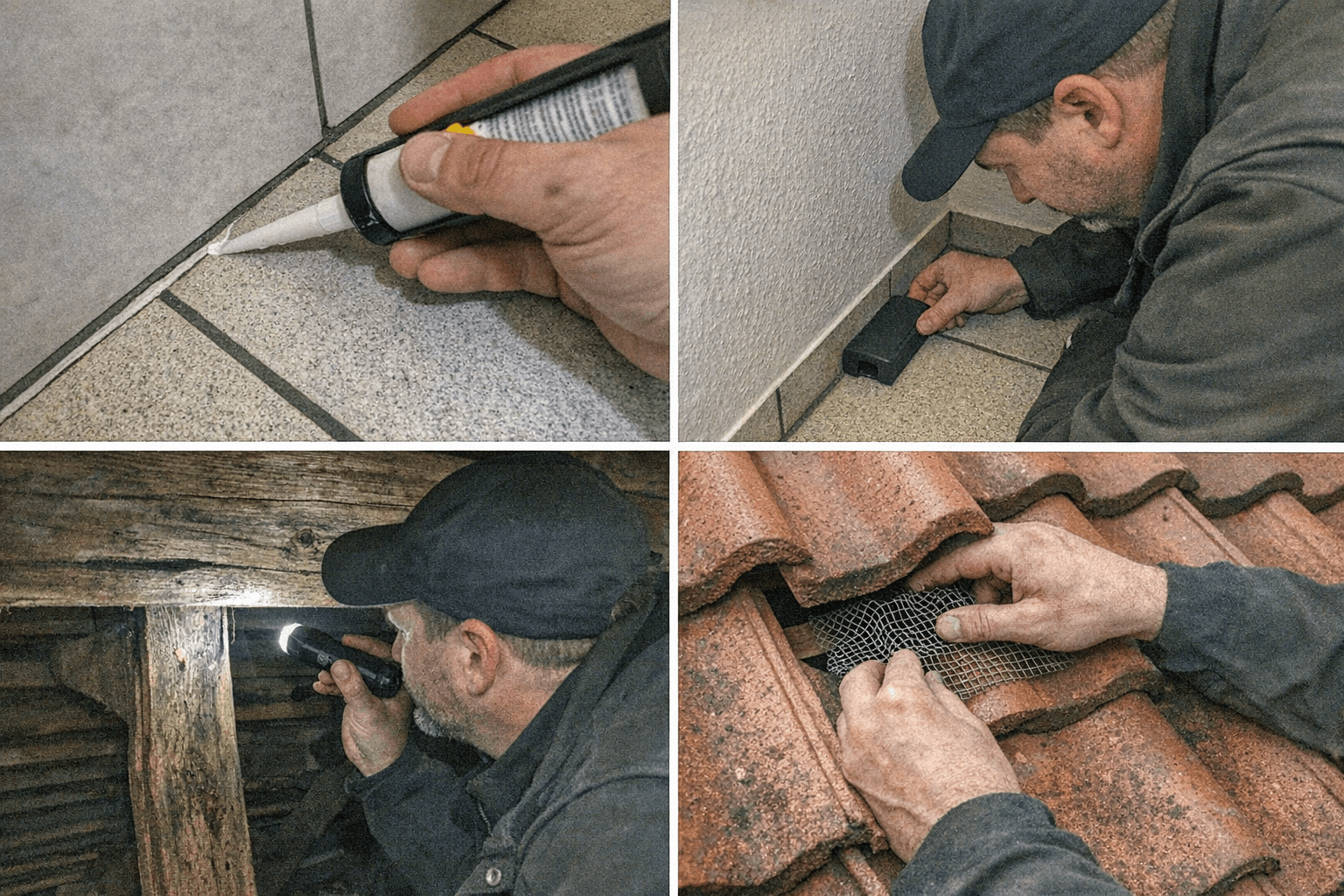Ameisenstraße führt zu einem Spalt im Holzboden